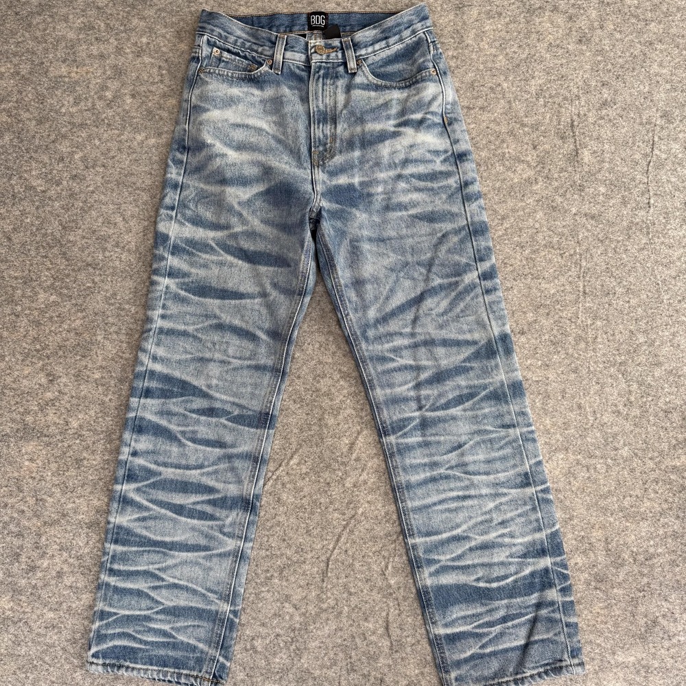 BDG Cowboy Jeans Mens 28x28 Blue Light Wash Straight Leg Denim Urban Outfitters